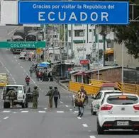 Frontera de Ecuador con Colombia, la cual estará cerrada durante las elecciones presidenciales del vecino país