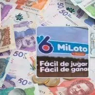 Foto de dinero y Miloto, en nota de Miloto, resultados de lunes 14 de abril de 2025, números de último sorteo, 310