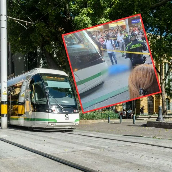 Un tranvía de Medellín protagonizó un accidente en San Antonio y que dejó a un peatón sin vida