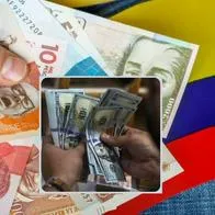 Foto de dinero en Colombia y dólares, en nota sobre cuánto dinero de remesas entra a Colombia cifras de 2025 dan aviso de situación