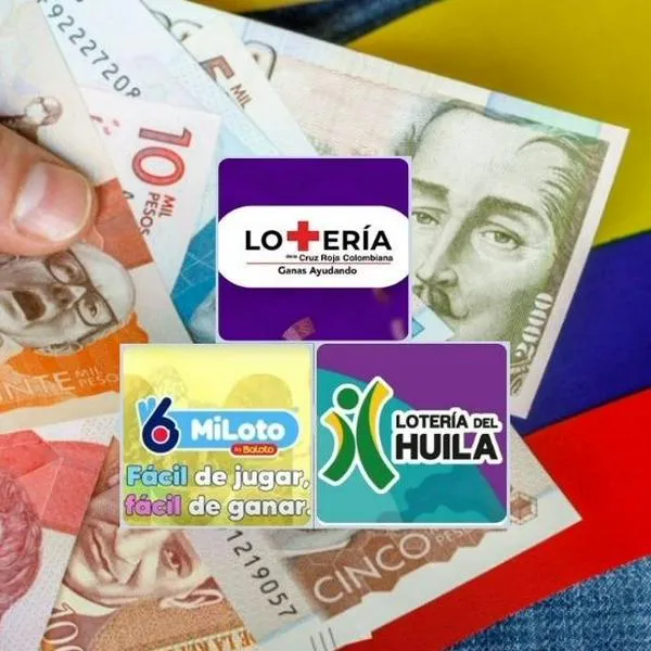 Fotos de Miloto, Lotería de Cruz Roja y Lotería del Huila, en nota sobre Miloto, Lotería Cruz Roja y Lotería de Huila, resultados martes 15 de abril 2025