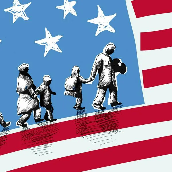 Imagen ilustrativa sobre el estatus de refugiados. 