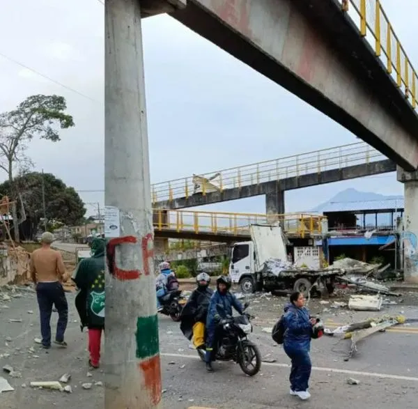 Fuerte explosión en Mondomo (Cauca) este Jueves Santo en estación de Policía