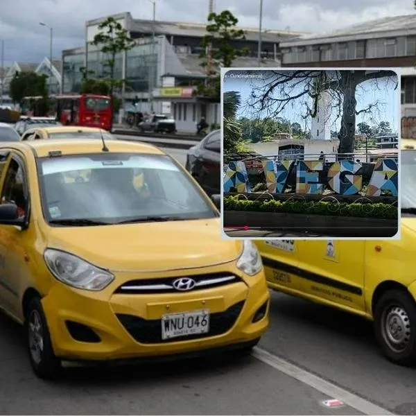 Foto de taxis y La Vega, en nota de cómo se puede ir de La Vega a San Francisco en Cundinamarca: precio taxi y ruta