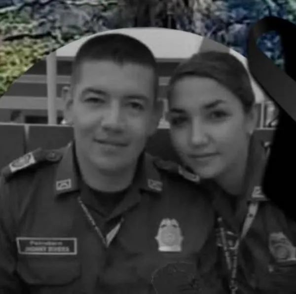 Esposos policías murieron en trágico accidente de tránsito en Medellín