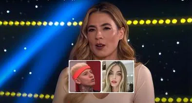 Fotos de Carla Giraldo, La Liendra y Cristina Hurtado, en nota sobre Carla Giraldo habló de Cristina Hurtado en La casa de los famosos por la Liendra