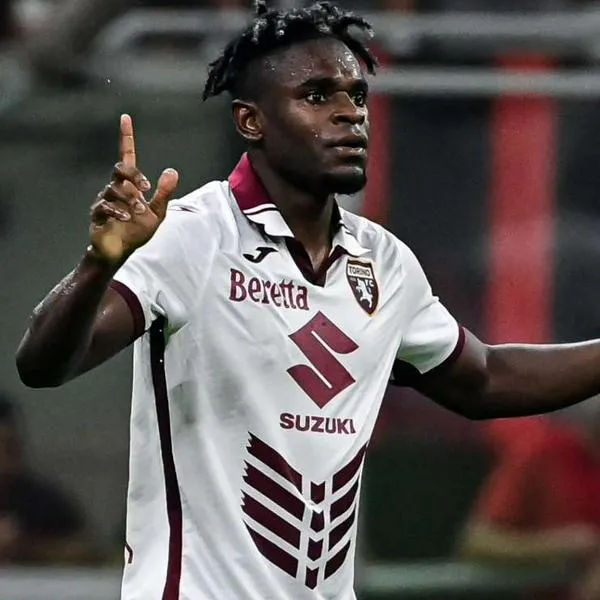 Foto de Duván Zapata, en nota de Duván Zapata firmó nuevo contrato en Italia hasta 2027 y mira Selección Colombia