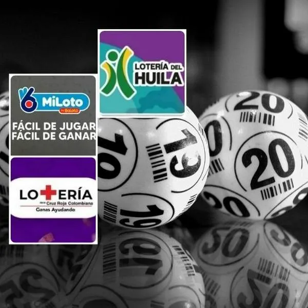 Fotos de loterías, en nota de Miloto, Lotería Cruz Roja y Lotería de Huila, resultados martes 22 de abril 2025