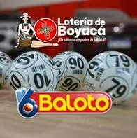 Foto de loterías, en nota de Baloto y Lotería de Boyacá, resultados de sábado 26 de abril de 2025, ganadores