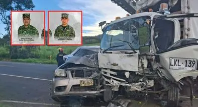 Soldado tolimense muere en aparatoso choque entre camión y vehículo del ejército