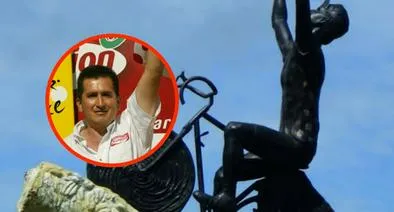 Foto monumento a 'Lucho' Herrera en Fusagasugá