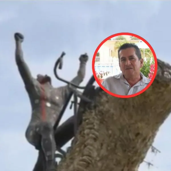 Vocero de víctimas que vandalizó estatua de 'Lucho' Herrera dijo que lo que hicieron fue "un perfomance". Aseguraron que "juicio social es necesario".