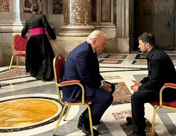Encuentro ‘productivo’ entre Trump y Zelenski en la Basílica San Pedro