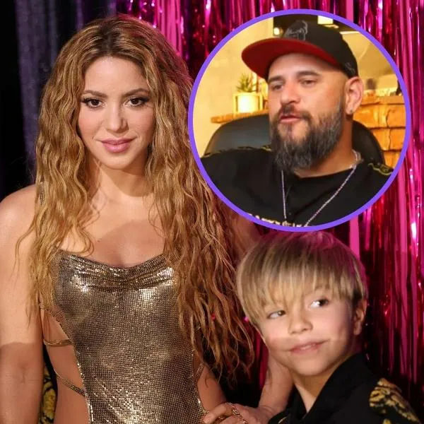 Shakira junto a sus hijos