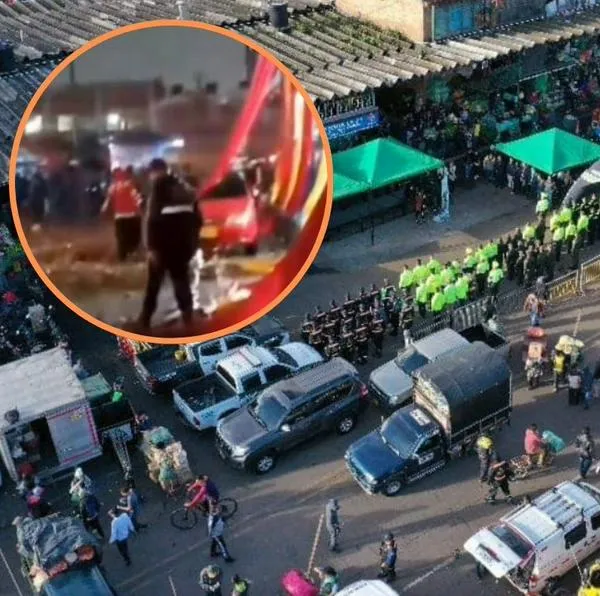 Colapsó muro dentro de Corabastos durante evento y dejó 2 heridos