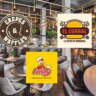 Crepes & Waffles, El Corral, Frisby entre los mejores restaurantes