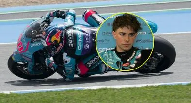David Alonso se accidentó en Moto 2