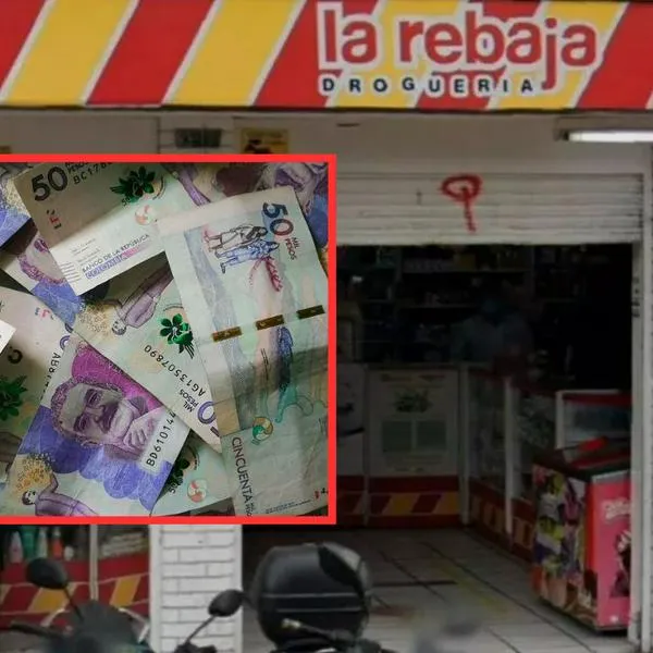 Drogas La Rebaja y dinero colombiano