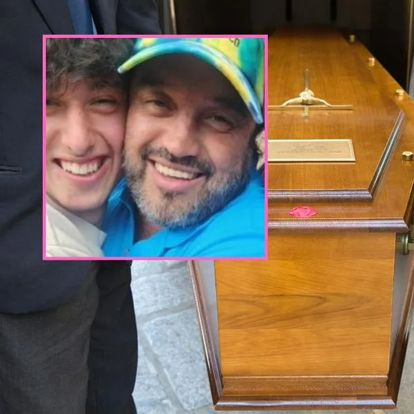 Édgar Frías Font, actor mexicano, junto a su hijo que murió. El intérprete falleció también