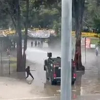 Disturbios en U. Nacional (Bogotá): fuertes explosiones se oyen en avenida NQS