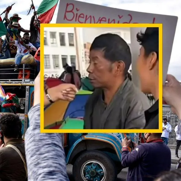 Minga indígena en Bogotá