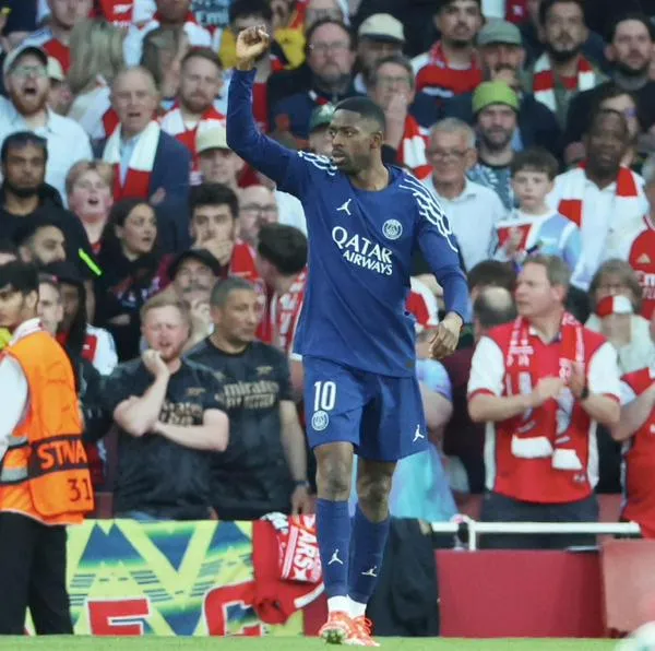 Dembélé marcó golazo con PSG en Champions contra Arsenal
