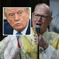 Fotos de Timothy Dolan y Donald Trump, en nota de quién es Timothy Dolan, cardenal señalado por Trump como papa y popular en redes