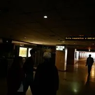 Apagón en metro de Lisboa.