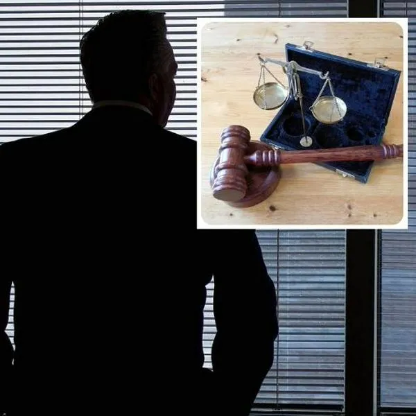 Fotos de empresario y justicia, en nota de qué demandas son más comunes a empresas en Colombia en 2025: despidos son claves