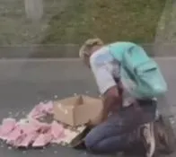 Desgarrado video: vendedor ambulante rompió en llanto al perder su mercancía