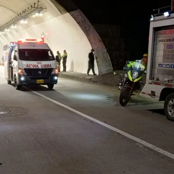 Accidente en túnel de vía al Llano dejó un motociclista muerto