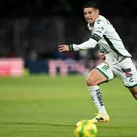 James Rodríguez se dobló un tobillo y se perdió partido con León