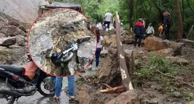 Madre e hija cayeron a un abismo cuándo intentaban cruzar derrumbe en Santander