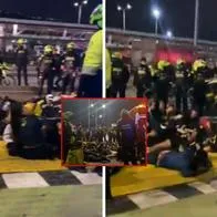Bogotá: hinchas de Bucaramanga se robaron bus y Policías hubo disparos en Usme