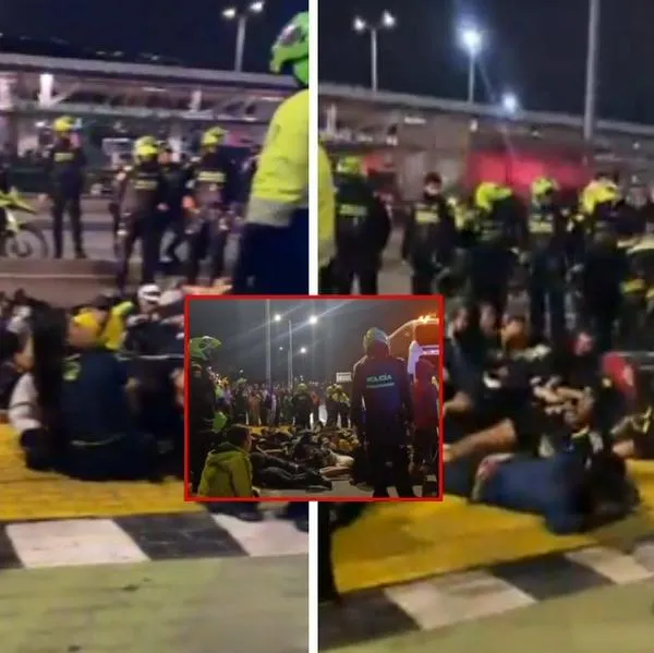 Bogotá: hinchas de Bucaramanga se robaron bus y Policías hubo disparos en Usme