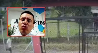 Momento en el que una menor huye del presunto abuso del pastor José Erley Ramírez Garcés, quien escuchó música cristiana a todo volumen durante el crimen