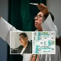 Foto de sacerdote, pastor y dinero, en nota de quién gana más entre sacerdote y pastor en Colombia: compiten pero no son igual