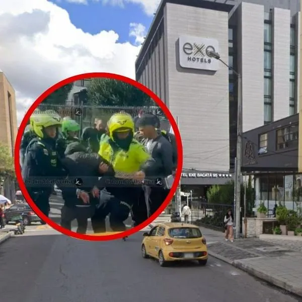 Video del robo que terminó en balacera cerca del parque de la 93 este 7 de mayo en Bogotá: uno de los ladrones fue capturado, dicen testigos.