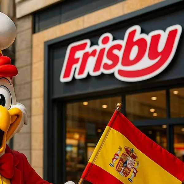 Frisby España, que usa indebidamente la marca de Frisby Colombia, lanzó un desafiante mensaje a la empresa colombiana  con el pollo que vende. 