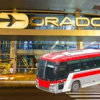 Aeropuerto El Dorado y bus, en nota sobre que centro comercial ofrecerá transporte gratis hasta la terminal aérea de Bogotá