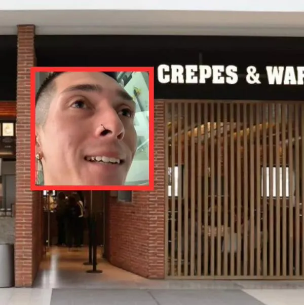 'Tiktoker' fue a Crepes & Waffles por primera vez y quedó enamorado de meseras