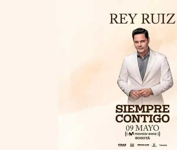 Rey Ruiz en concierto tour 'Siempre Contigo': Movistar Arena viernes 9 de mayo 