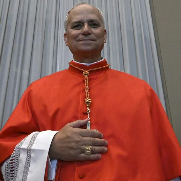 Newly elevated cardinal, US prefect of the Dicastery for Bishops Robert Francis Prevost attends a courtesy visit of relatives following a consistory for the creation of 21 new cardinals in The Vatican on September 30, 2023. Pope Francis elevates 21 clergymen from all corners of the world to the rank of cardinal -- most of whom may one day cast ballots to elect his successor. (Photo by Tiziana FABI / AFP)