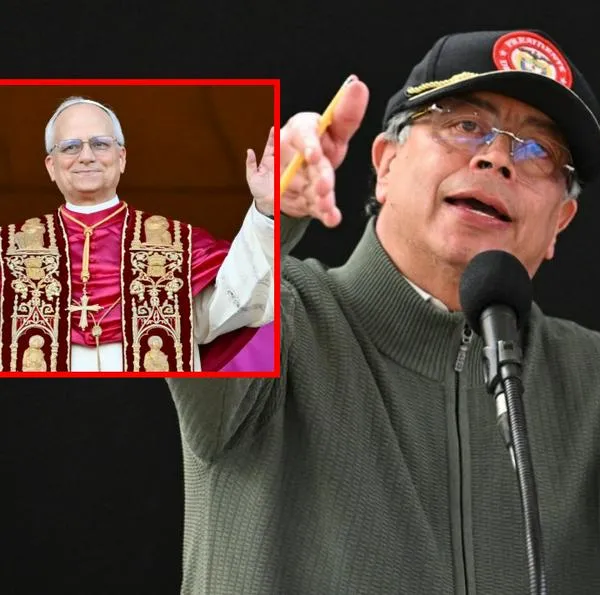 Gustavo Petro recibe al papa Robert Francis Prevost con dardo a Estados Unidos