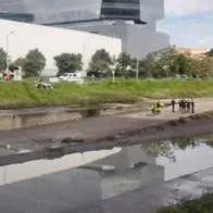 Aparece cuerpo en caño de avenida Boyacá con calle 80; estaba en descomposición