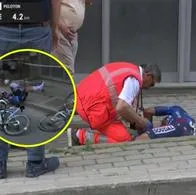 Caída Giro de Italia etapa 1: Mikel Landa abandona en ambulancia y video preocupa