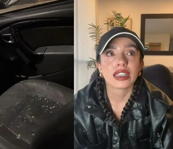 A conocida influencer le rompieron el carro y la robaron en Bogotá: dio detalles