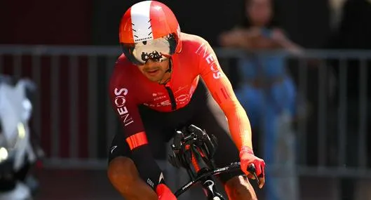 Foto de Brandon Rivera, en nota de Colombia en etapa 3 de Giro de Italia 2025 con Brandon Rivera, cuarto: qué pasó