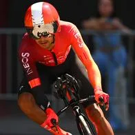 Foto de Brandon Rivera, en nota de Colombia en etapa 3 de Giro de Italia 2025 con Brandon Rivera, cuarto: qué pasó