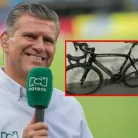 Robo a Ricardo Henao de RCN: apareció la bicicleta afuera de RCN, en Bogotá